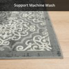 Garvee 9x12ft Area Rugs for Living Room/Bedroom Non-Slip , Large Low-Pile Floor Carpet, - Indoor Carpet for Living Room, Bedroom, Nursery, Dorm - 4 of 4