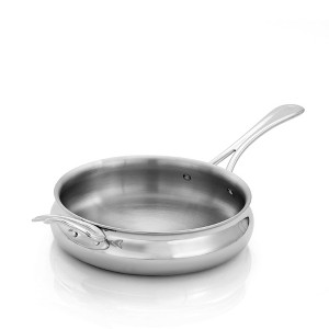 Nambe CookServ 10-inch Frying Pan - 5-Ply Stainless Steel Skillet, Aluminum Core for Fast, Even Heating, Non-Reactive Interior - Dishwasher Safe - 1 of 2
