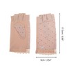 Unique Bargains Anti-slip Half Finger Manicure Gloves 1 Pair - 4 of 4