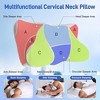 Sevobal Bed Pillows, Cervical Pillow with Ergonomic Support, Gusset Bed Pillows for Back, Stomach or Side Sleepers, White, 28.74"*14.5" - 3 of 4