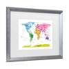 Trademark Fine Art Michael Tompsett World Map for Kids' II Matted Framed Art  - 3 of 4