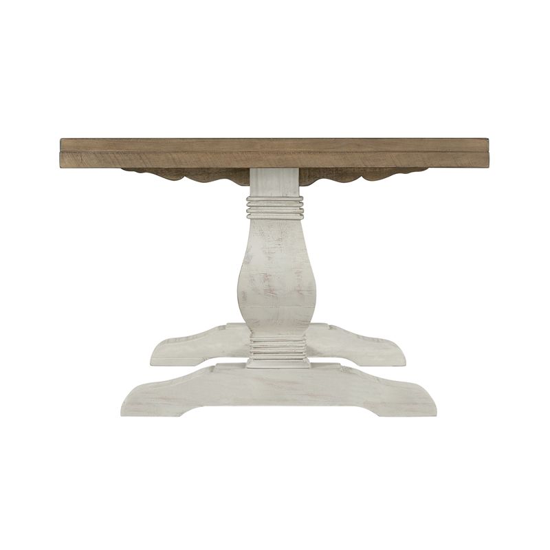 Napa Solid Wood Coffee Table White Stain and Natural Brown - Martin Svensson Home, 5 of 7