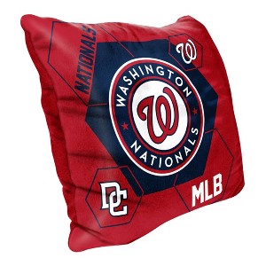 MLB Washington Nationals Connector Velvet Reverse Pillow - 1 of 3