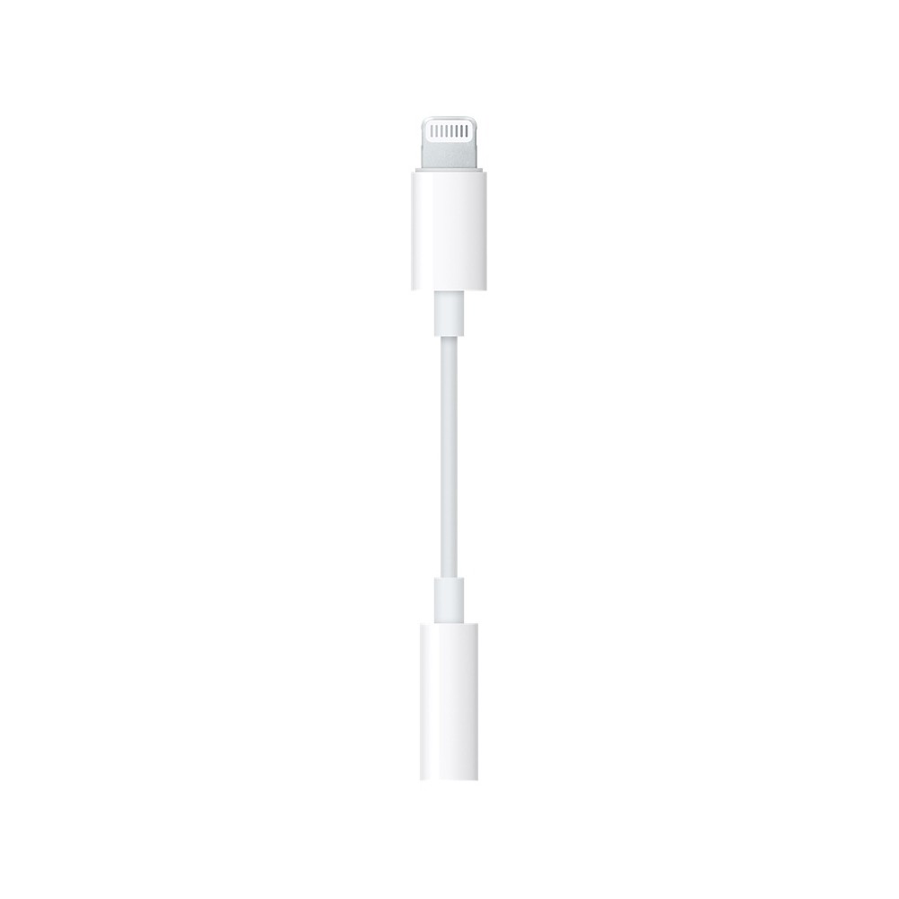 Apple - Lightning-to-3.5mm Headphone Adapter - White