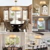 CityFurn 24" 6-Light Modern Round Chandelier Drum Pendant Lights with Alabaster Shade - 4 of 4