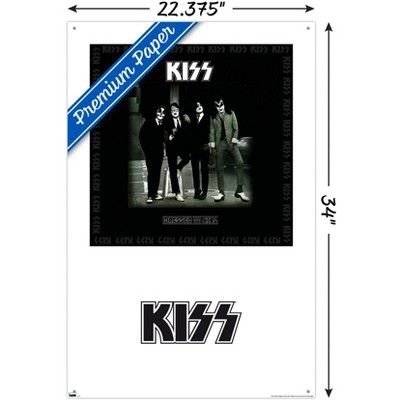 Trends International KISS - Dressed To Kill Album Series Unframed Wall Poster Print Clear Push Pins Bundle 22.375" x 34"
