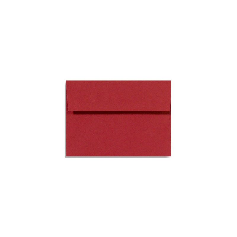 LUX A7 Invitation Envelopes 5 1/4 x 7 1/4 50/Box Holiday Red FE4280-15-50, 1 of 2