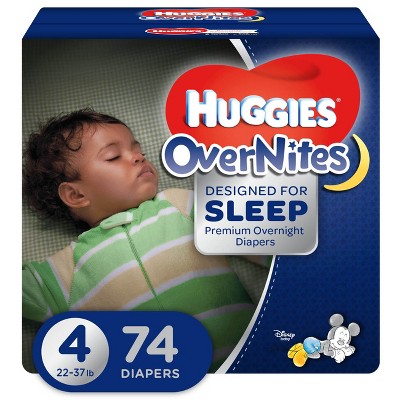 Photo 1 of Huggies Overnites Nighttime Diapers Super Pack - Size 4 (58ct)