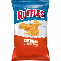 Ruffles Cheddar And Sour Cream Chips - 8.5oz