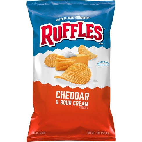 Ruffles Cheddar And Sour Cream Chips - 8oz - image 1 of 3