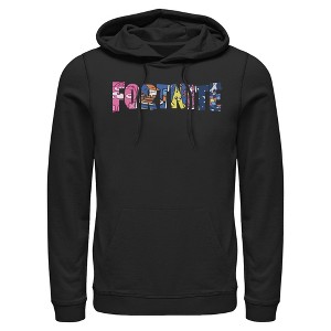 Mens Fortnite Classic Logo Character Fill Lightweight Hoodie - 1 of 4