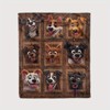 Cartoon Dog Pattern Flannel Fleece Blanket - All-Season Cozy Sofa, Bed, Camping, Travel Pet-Themed Throw, Christmas Gifts - 2 of 4
