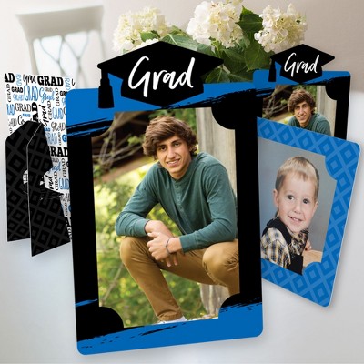 Big Dot Of Happiness Black And White Graduation Party Centerpieces - 4x6  Picture Display - Paper Photo Frames - Set Of 12 : Target