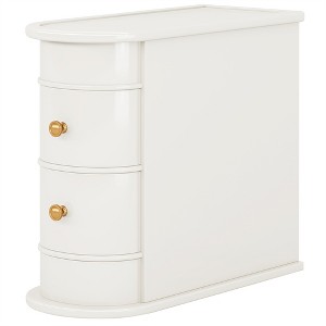 COWLOWN End Table with 2 Drawers, Fully Assembled Wood Nightstand for Small Spaces, No Assembly Required - 1 of 4