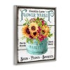 Stupell Industries Country Lane Flower Market Floating Frame Canvas Art - 2 of 4