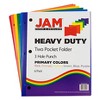 JAM 6pk Heavy Duty 3 Hole Punch 2 Pocket School Presentation Paper Folder Primary - image 2 of 3