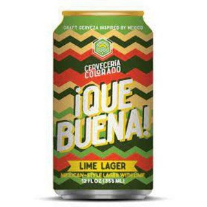 Cerveceria Que Buena Lime Lager - 6pk/12 fl oz Cans - 1 of 1