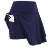 Women's Tennis Skirts High Waist with Pocket Athletic Ruffle Golf Skorts Skirts for Women Casual Workout - 3 of 4