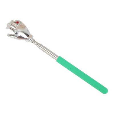 Unique Bargains Hand Shape Telescopic Back Scratcher 1 Pc Green