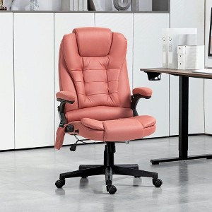 Resenkos Computer Desk Chair, 6 Point Vibrating Massage Office Chair With Heat, Massage Desk Chair, Beige - 1 of 4