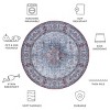 Tucson Vintage Persian TSN105 Power Loomed Machine Washable Skid-Resistant Indoor Rugs - Safavieh - 4 of 4