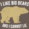 Adult Design By Humans I Like Big Bears And I Cannot Lie By Wholesome Racerback Tank Top - 2 of 2