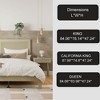 Angel Sar Solid Wood Queen Platform Bed with Rattan Headboard, Noise-Free Slats and Modern Natural Finish - 3 of 4