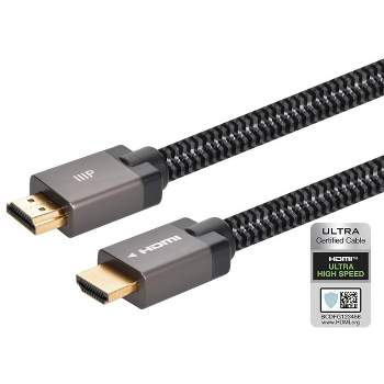 Monoprice 8K Braided HDMI 2.1 Cable - 15 Feet - Black | Certified Ultra High Speed, 8k@60Hz, 48Gbps, Compatible With Sony PS5 / PS5 Digital Edition /