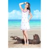 HAPPY BAY women's Vacation Casual Swim Holiday Beachwear Summer Beach Dress Short Hawaiian Bathing Suit Cover Ups for Women Large Pink Solid - 2 of 4
