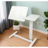KTMBDW Mobile Adjustable Height Laptop Stand PC Computer Portable Notebook Swivel Laptop Desk Rolling Table Desk Cart Tiltable with Wheels - 4 of 4