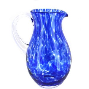 Blue Rose Polish Pottery 11-1058 Glass Pitcher - 1 of 2