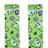 Beetlejuice Socks AOP Icons Worms Beatles Skulls Sublimated Crew Sock Fits Shoe Size 8-12 Green - 3 of 4