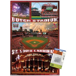 Trends International MLB St. Louis Cardinals - Busch Stadium 16 Unframed Wall Poster Prints - 1 of 4
