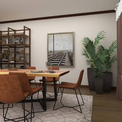 Set of 3 Dark Gray Metal Indoor/Outdoor Planters