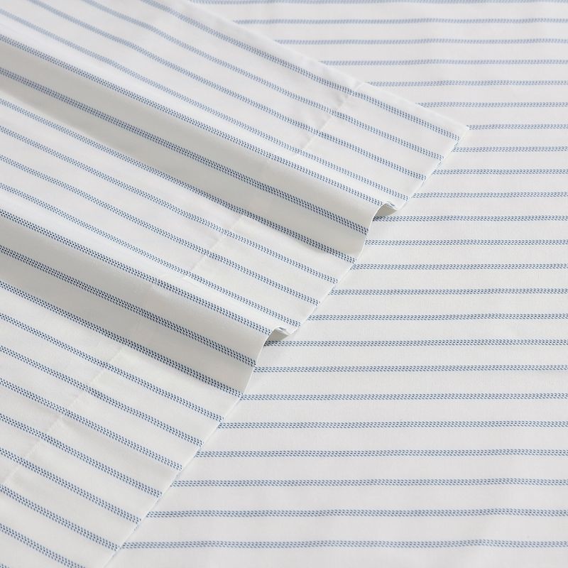 Eddie Bauer Essential Stripe Blue King Sheet Set, 4 of 9