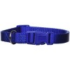Casual Canine ⅝" Wide Nylon Dog Collar, Fits Necks 14" to 20", Nautical Blue - 2 of 3