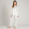 Anna-Kaci Lounge Women's Toile Print Button Up Pajama Set with Long Sleeve Top and Elastic Waist Drawstring Pants - 2 of 4
