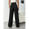 Coolmee Womens Wide Leg Sweat Pants Casual High Waisted Baggy Sweatpants Drawstring Workout Pants with Pockets - 2 of 4
