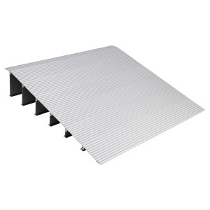 COZONY Aluminum Curb Ramp for Doorways, Self Supporting 800 Lbs Capacity Adjustable Ramp for Garage Sidewalk Scooter - 1 of 4