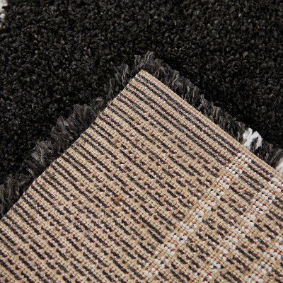 Morin Performance Black Shag Area Rug 8' x 10'