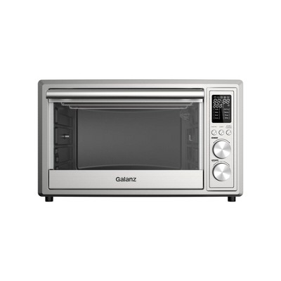 Galanz 1.1 cu ft 6-Slice Digital Toaster Oven with Air Fry - Stainless Steel