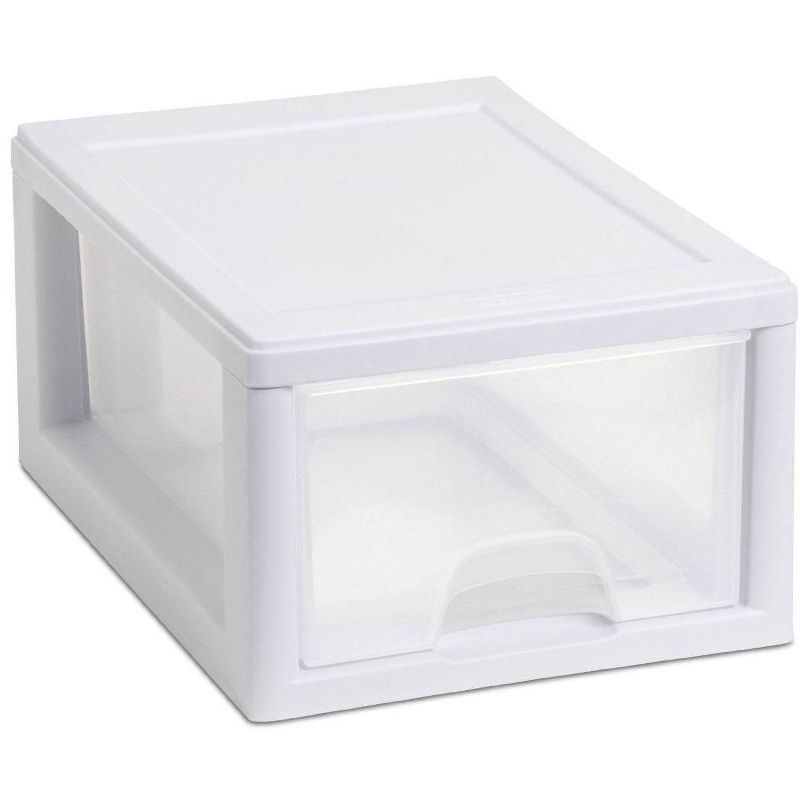 Sterilite 16 Qt Clear Stacking Storage Drawer Container (6 Pack) + 6 Qt (6 Pack), 3 of 8