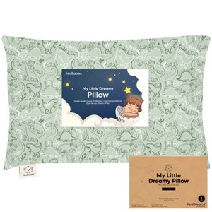 KeaBabies Jumbo Toddler Pillow with Pillowcase, 14X20 Soft Organic Toddler Pillows for Sleeping, Kids Travel Pillow - 1 of 4