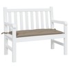 vidaXL Garden Bench Cushion Taupe 43.3"x19.7"x2.8" Oxford Fabric - 3 of 4