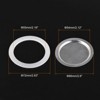 Unique Bargains Coffee Machine Replacement Mocha Pot Silicone Gaskets and Stainless Steel Filters - 2 of 3