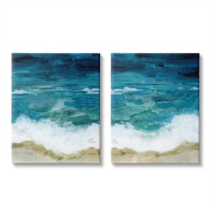 Stupell Industries Tide Crash to Shore Nautical Beach Watercolor - 1 of 3