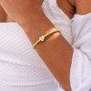 Beaded Bracelets for Women Dainty Heart Initial Bracelet Letter A-Z Charm Bracelet for Women - 4 of 4