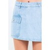 Women's Chic Cargo Pocket Mini Skort - American Bazi - 3 of 3