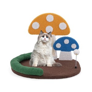 Munora Cat Tree with Sisal Scratcher - Indoor Activity Center for Cats (2 Styles) - Plush Perch, Spring Toy & Stable Base - 1 of 4