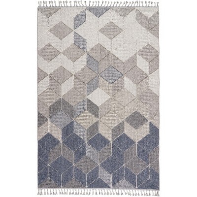 Nourison Elwood Textured Geometric Indoor Tassel Fringe Area Rug